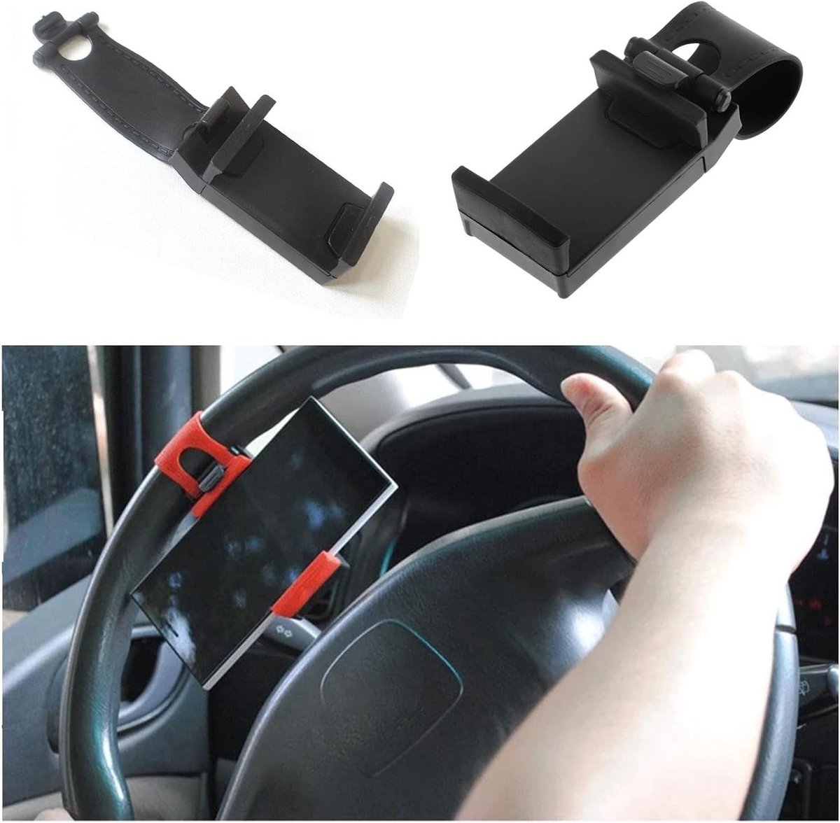 Houder voor Smartphone op Fiets of Motor - Verstelbare Clip voor Stabiele Bevestiging - Accessoire voor Mobiele Telefoons en Navigatie