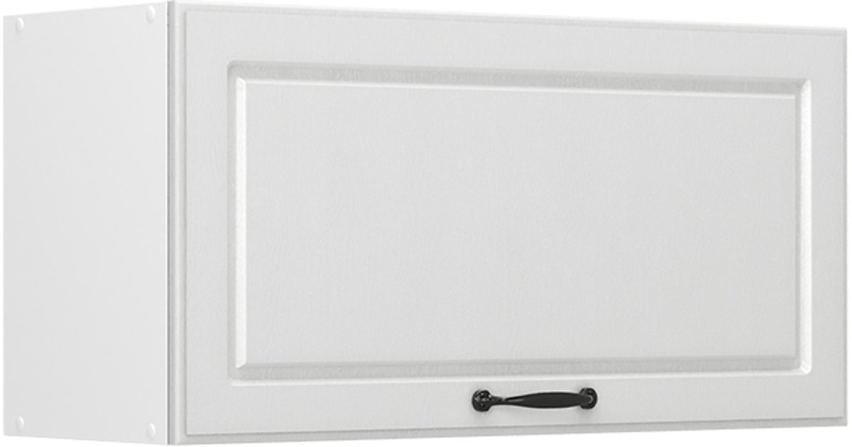 Vicco Hangkast R-Line, Wit landelijk/Wit, 80 cm Plat