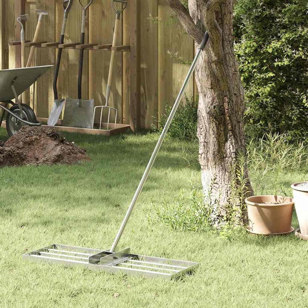 Tuinhark - Bladhark Aarde - Tuinonderhoud - Waterafstotend Materiaal - 75 x 25 x 200 cm - Geborsteld