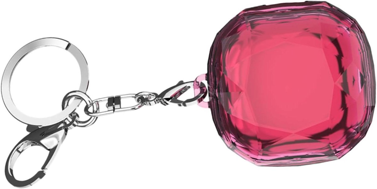 Oordopjes Opbergdoos - Koptelefoon Hoesje - Bescherming Onderweg - Met Sleutelhanger - 5.5x5.5x3cm - Roze