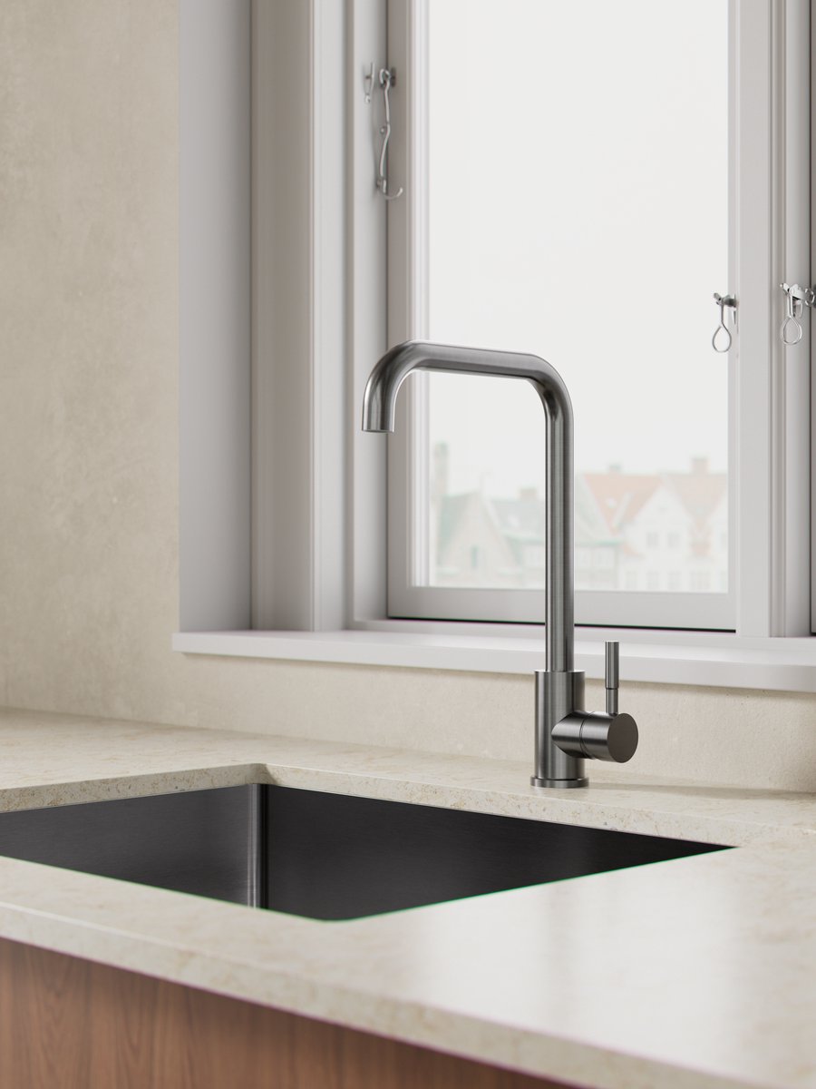 Keukenkraan met U|vormige Uitloop | Gunmetal