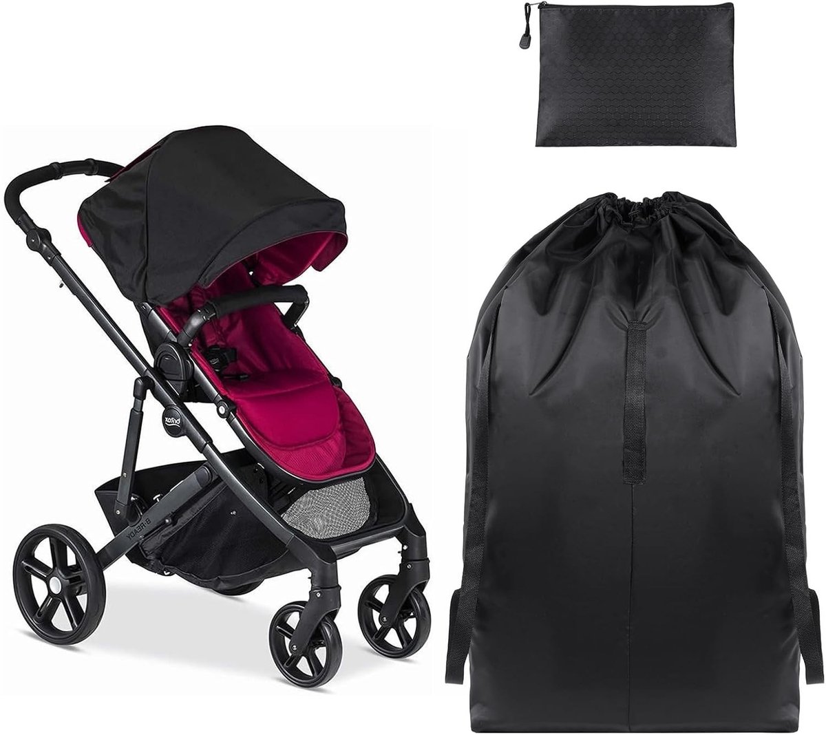 Transporttas voor Kinderzitje en Kinderwagen, Ideaal voor Vliegtuigen en Treinen, Universele Reisoplossing voor Veilig Transport, 73 * 85cm