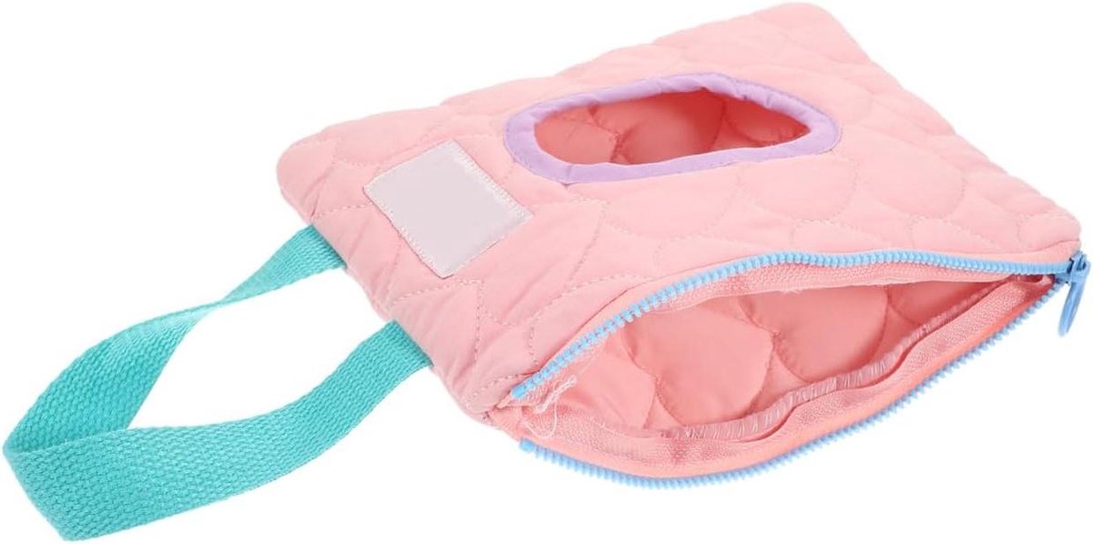 Babydoekjes Houder - Vochtige Doekjes - Draagbaar Opbergen - Voorkomt Uitdroging - 33 x 16.5 cm - Roze