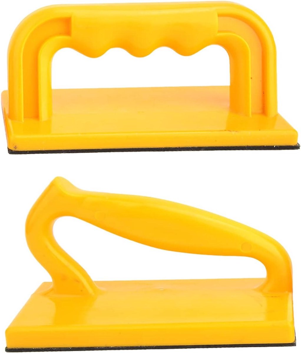 Veiligheidsduwstokset - Houtbewerkingsgereedschap - Veilig Zagen - Ergonomisch Handvat - 2 Stuks - Geel