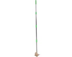 Onkruidsteker Voegen - Onkruidverwijderaar Terras - Onkruid Verwijderen - Dubbele Schraper Borstel - 148 cm Lengte - Zwart — afbeelding 2