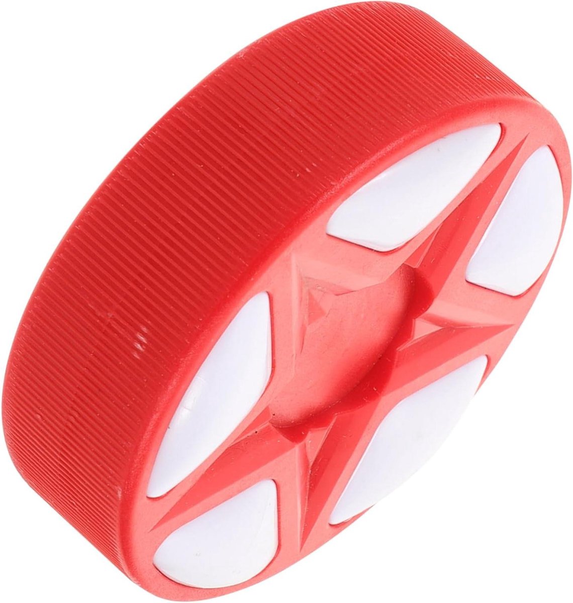 Roller Hockey Puck - Inline Puck - Stickhandling Trainen - Hoog Zichtbaar Rood - 7.5 x 7.5 x 3.5 cm