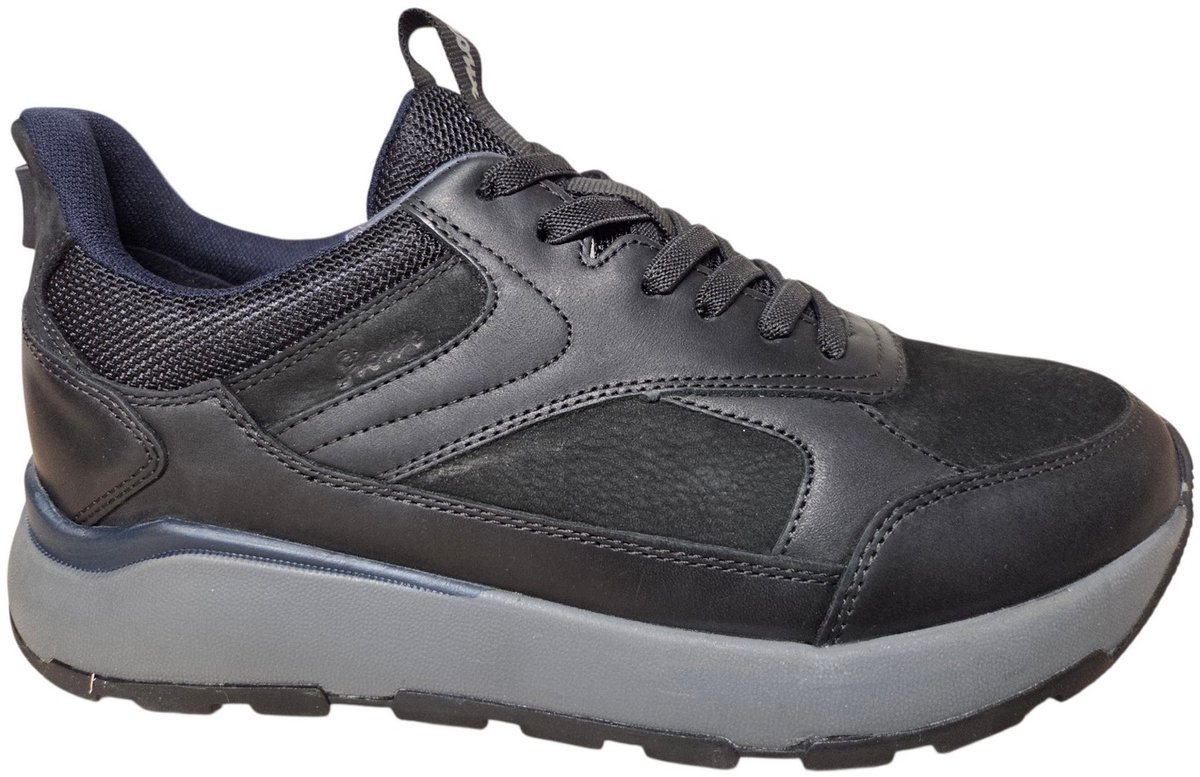 Sioux 13040 701 H Sneakers Zwart Leer en Nubuck Heren Slip-In - Zwart - 41