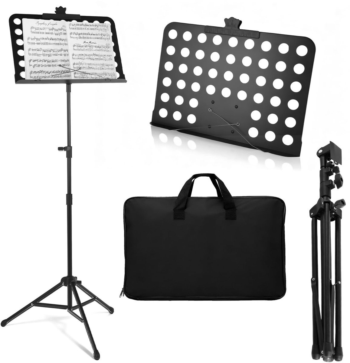 Opvouwbare lessenaar - 2-in-1 multifunctioneel - in hoogte verstelbaar - ideaal voor muziekles - ShopVlot