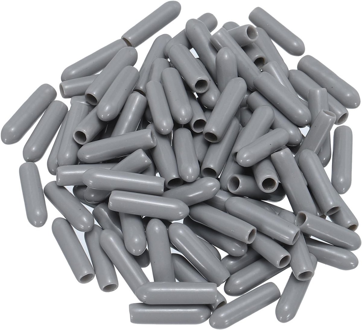 Rubber eindkappen 3mm (1/8") ID voor ronde buizen - Beschermende PVC en vinyl kap voor schroefdraad toepassingen