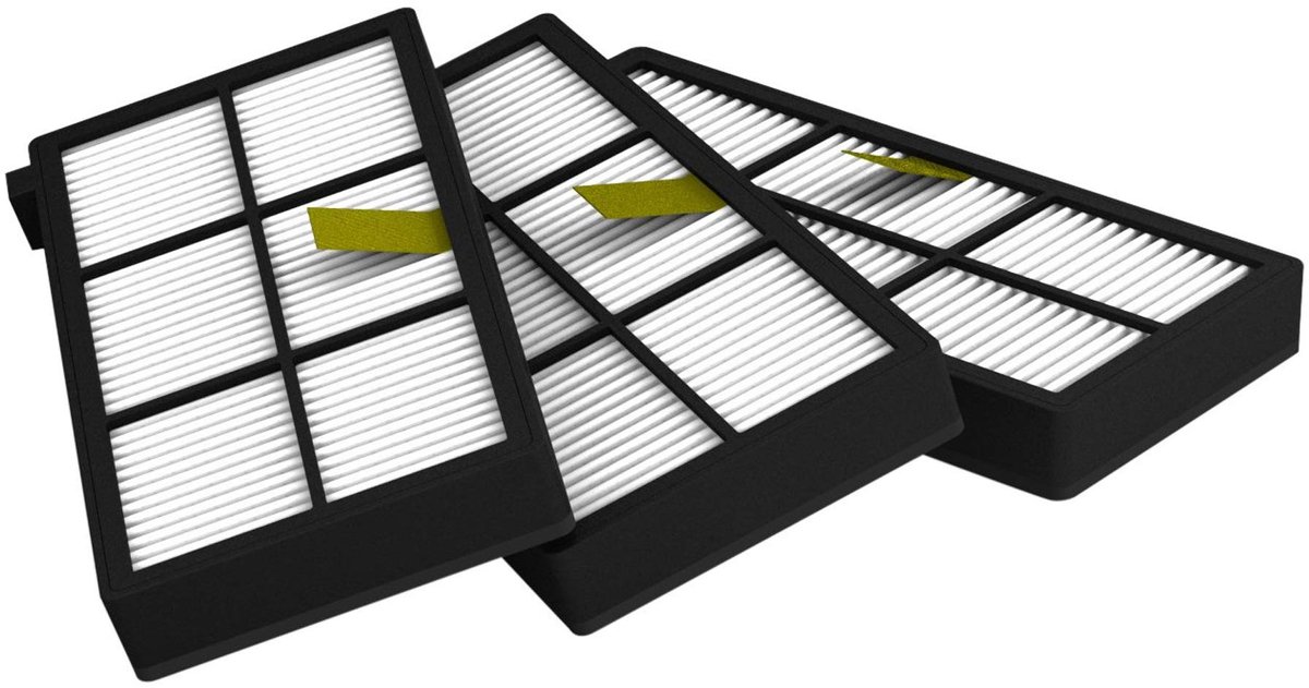 Vervangende filters voor Roomba 800 en 900 serie - Set van 3 - Hoge filtratie - Houdt je huis schoon - ShopVlot