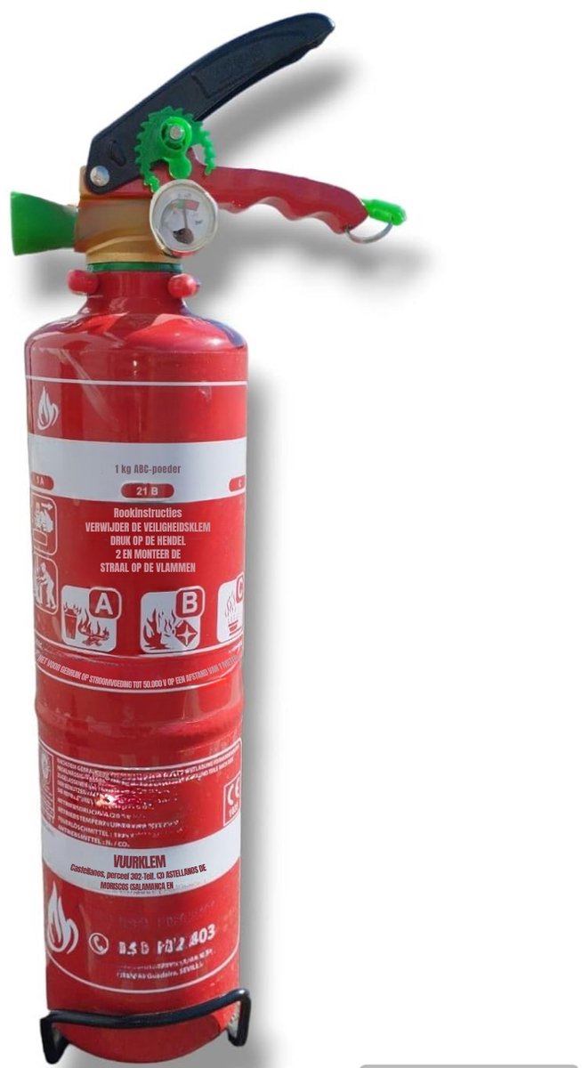 Allvia® Brandblusser Auto - Brandblusser Schuim - Brandblusser - Rood - 8cm x 8cm x 38cm
