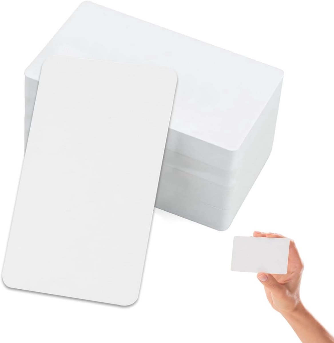 200 Stuks Lege Kraft Papier Kaarten 9x5.4cm - Ideaal voor DIY, Notities en Bedrijfstoepassingen