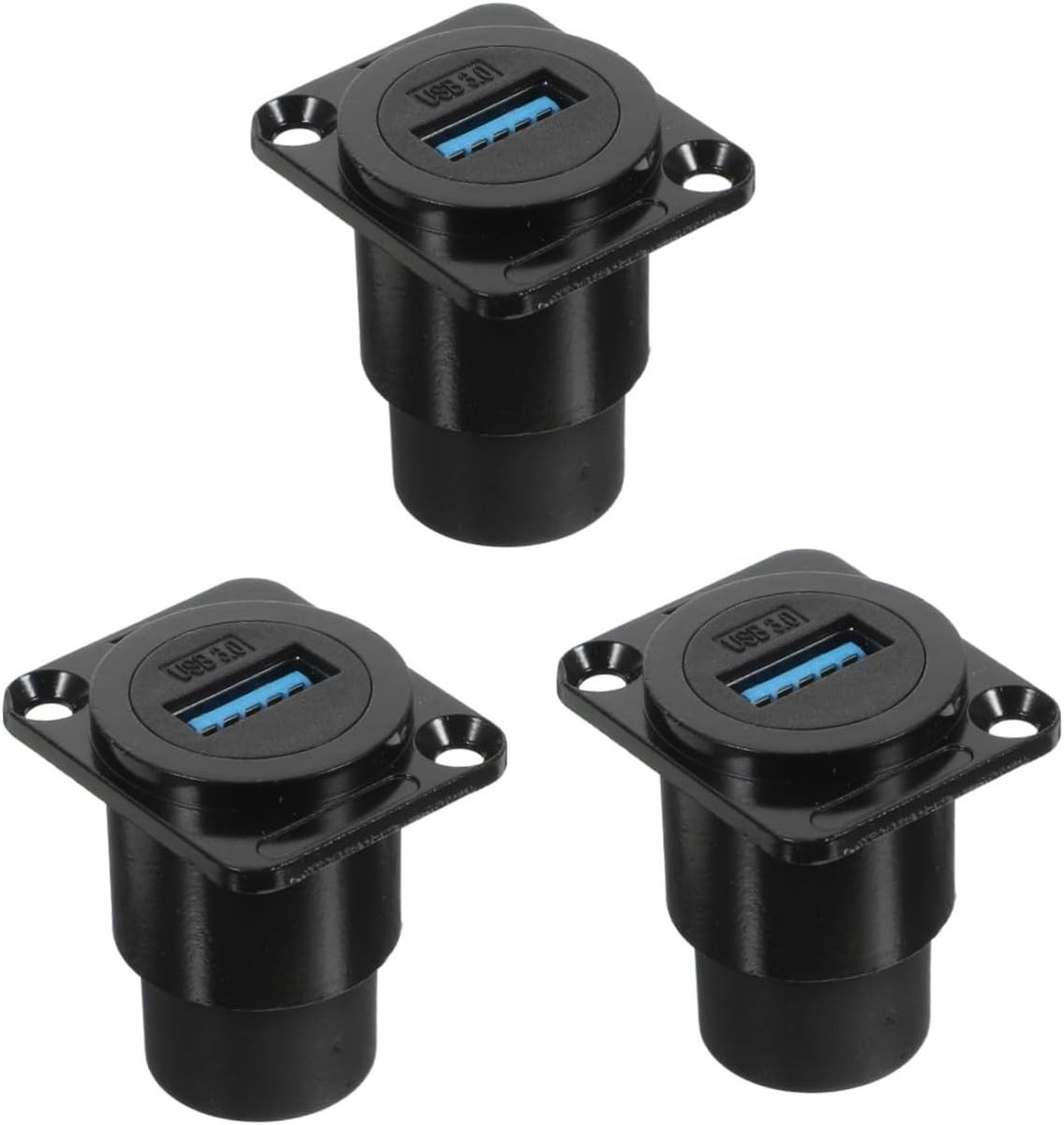 3 x Hard Drive Connector USB Adapter voor Flush Mount en Plate Mount, Metalen Data-uitbreidingsadapter voor USB Panel Connector