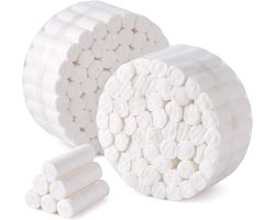 50 stuks zeer absorberende neusbloedstoppers van katoen, bloedstillende watten voor kinderen en volwassenen, watterollen voor eerste hulp en tandarts, 1,0 x 3,8 cm, ideaal voor noodsituaties en blessures