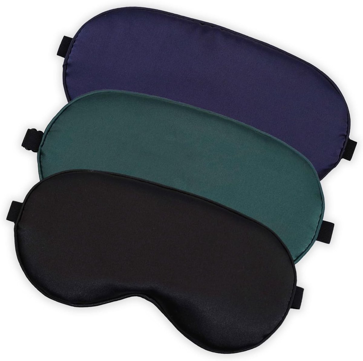 Comfortabele Slaapmaskers voor Volwassenen en Kinderen, Verstelbare Band, Ideaal voor Rust, Reizen en Naps, Zacht en Lichtdicht