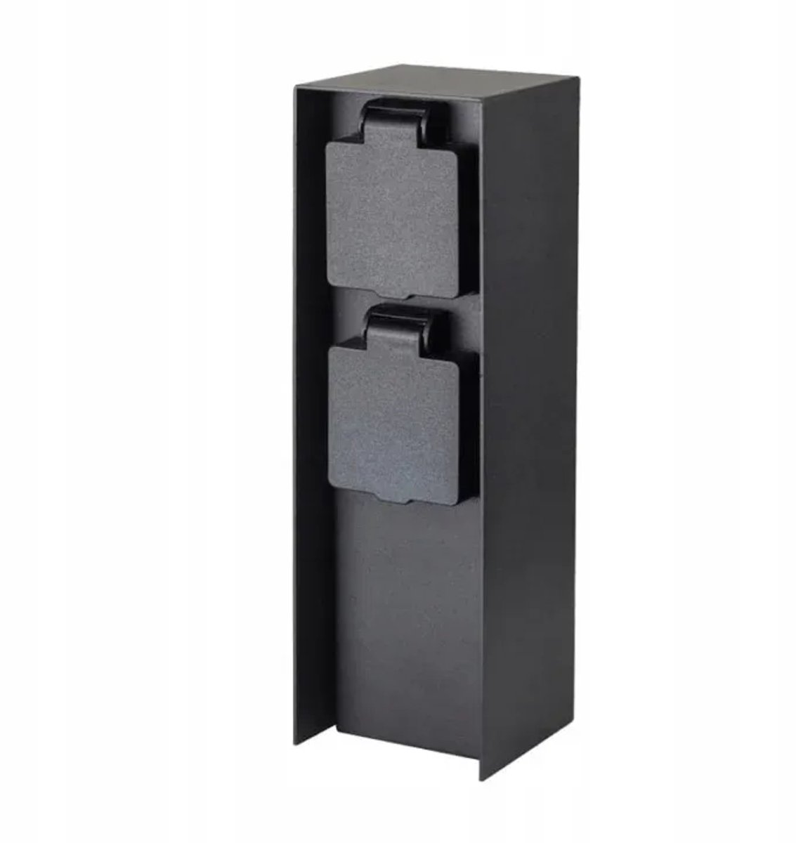 Staande buitenstopcontact - Tuinpaal - 2-voudig 230 V Zwart IP44