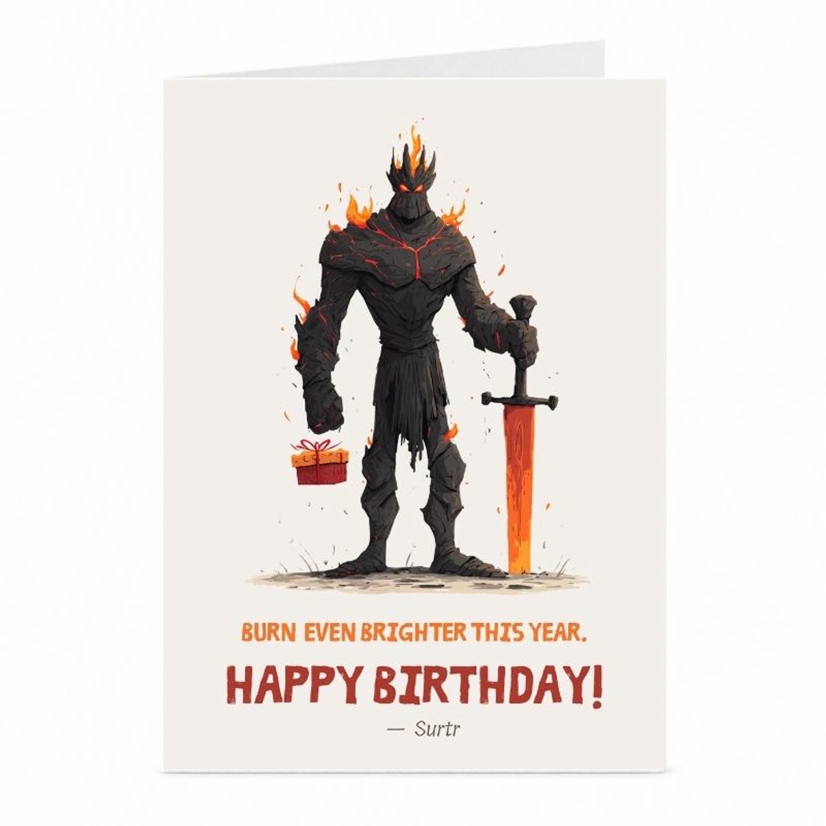 Surtr - Verjaardagskaart - JustTheCardGuy - A6 met envelop