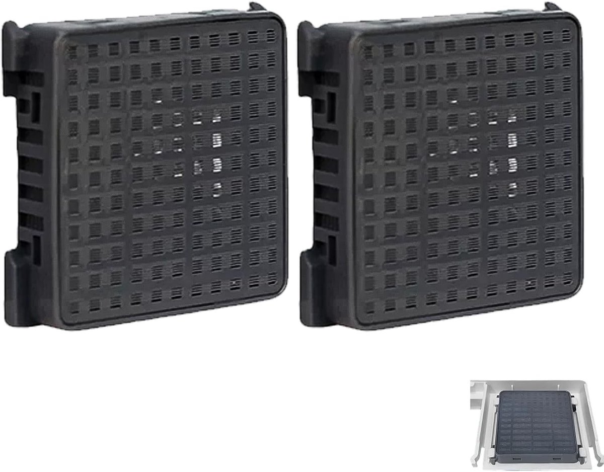 Actieve Koolstoffilter voor Koelkast, Vervangingsfilter voor FreshAir Functie, Anti-Geuroplossing (42.5 x 42.5 x 9.6 mm)