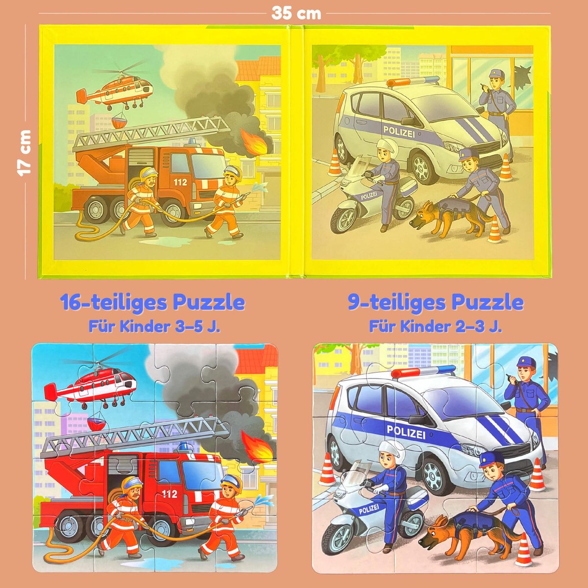 Magneetpuzzel 25 delen - magnetische puzzels voor kinderen - activiteit vliegtuig - leuk reisspel voor onderweg - ShopVlot