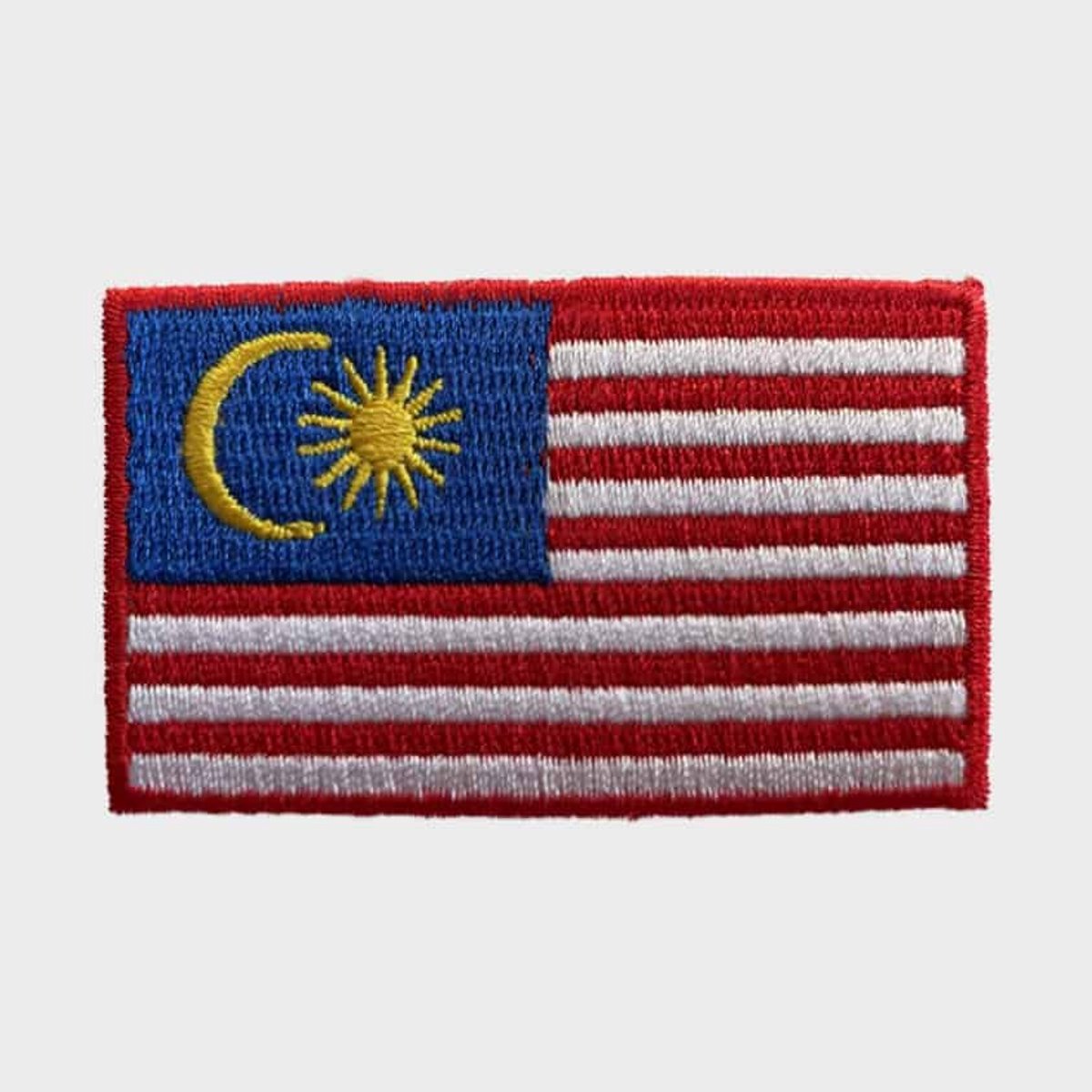 Patchy® – Maleisische vlag Strijk Embleem Patch 6.5 x 4 cm