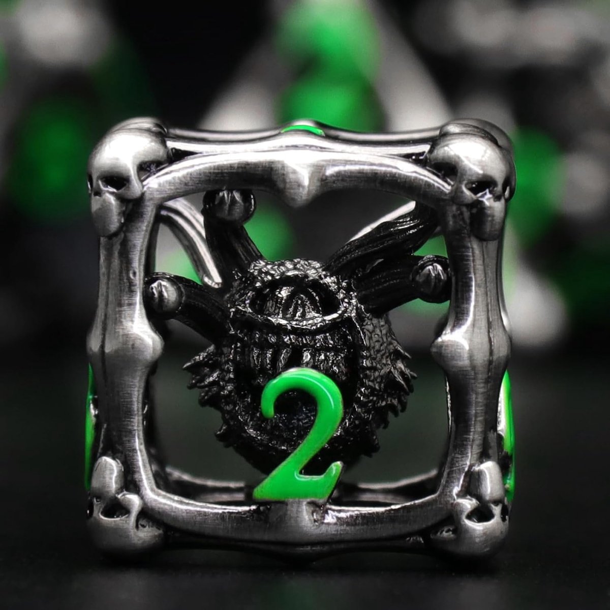 Beholder DND Dice Set, Eye Monster Metal Dice, ZHOORQI 7 Pieces/Set Polyhedral Dice for Dungeons and Dragons, D&D - ShopVlot