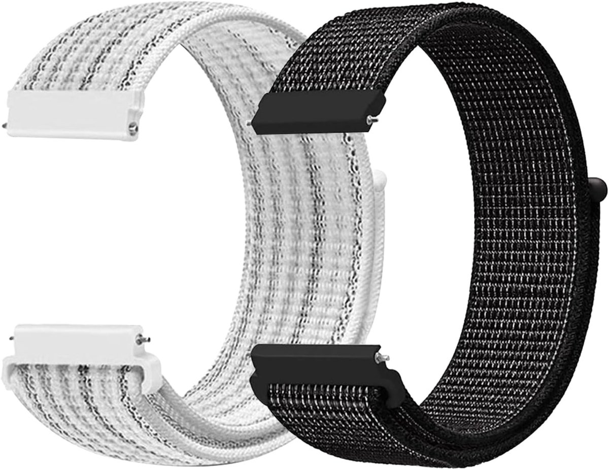 Nylon Watch Straps 20mm Replacement Bracelets for Kids Quick Release Breathable Adjustable Smartwatch Bracelet for - ShopVlot