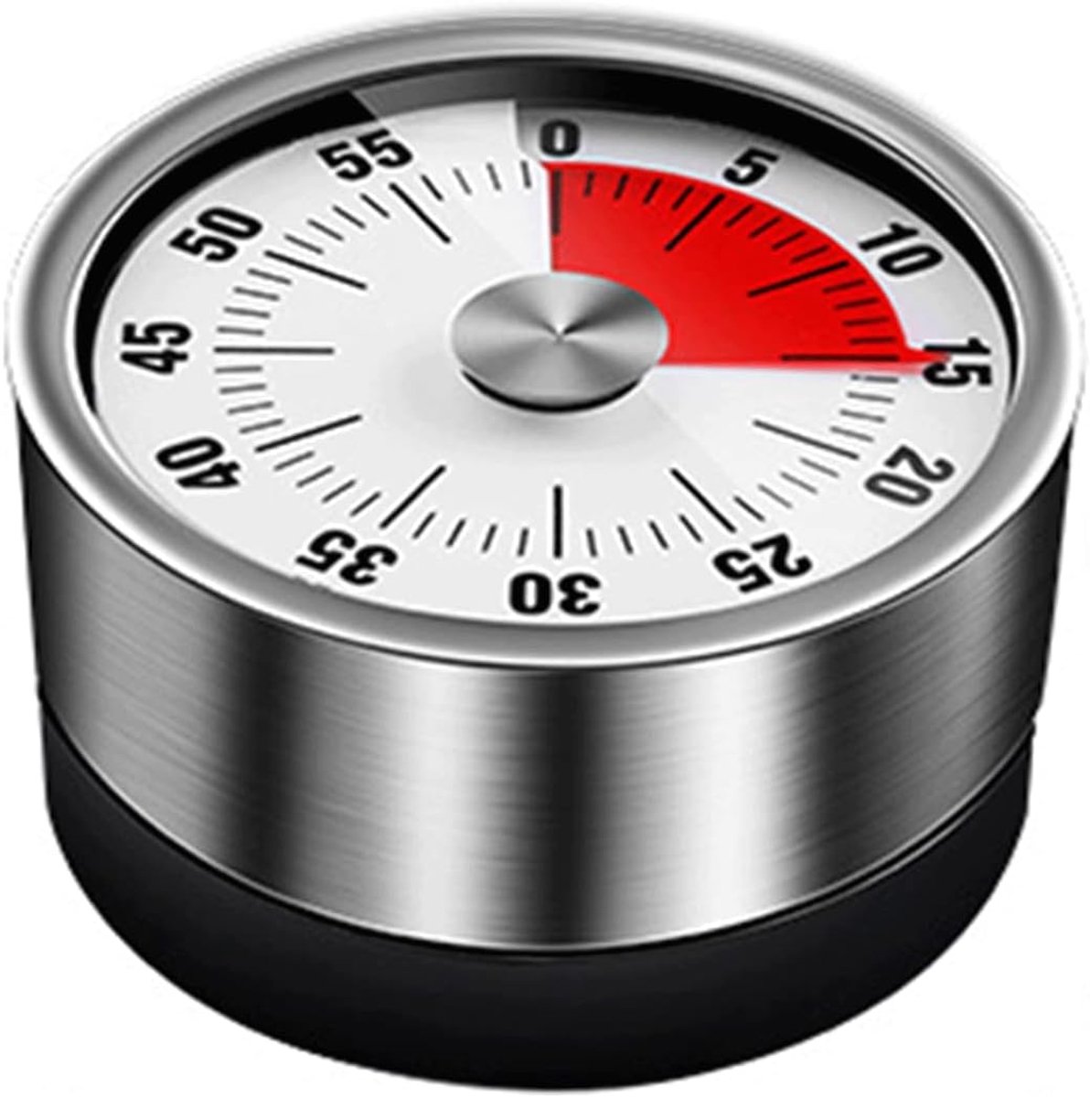 Keukentimer 60 Minuten - Roestvrijstalen Timer - Mechanisch - Perfect voor koken en bakken - ShopVlot