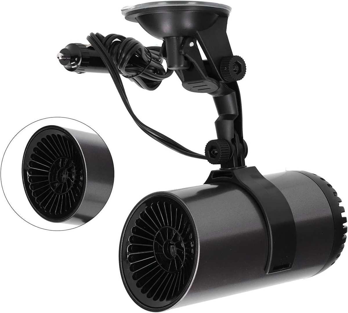 Draagbare 2 in 1 Autokachel met 360° Rotatable Houder voor Ontwasemen en Verwarmen in de Winter