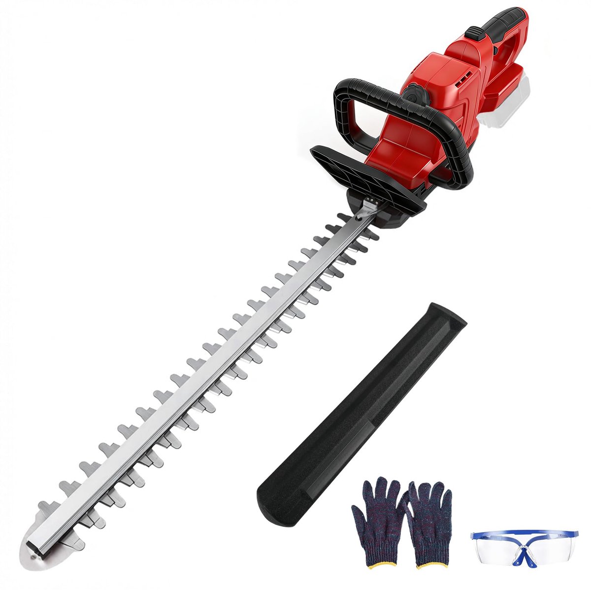Accuheggenschaar 50 cm - borstelloos - 180° draaibare kop - ideaal voor tuinaanleg - ShopVlot