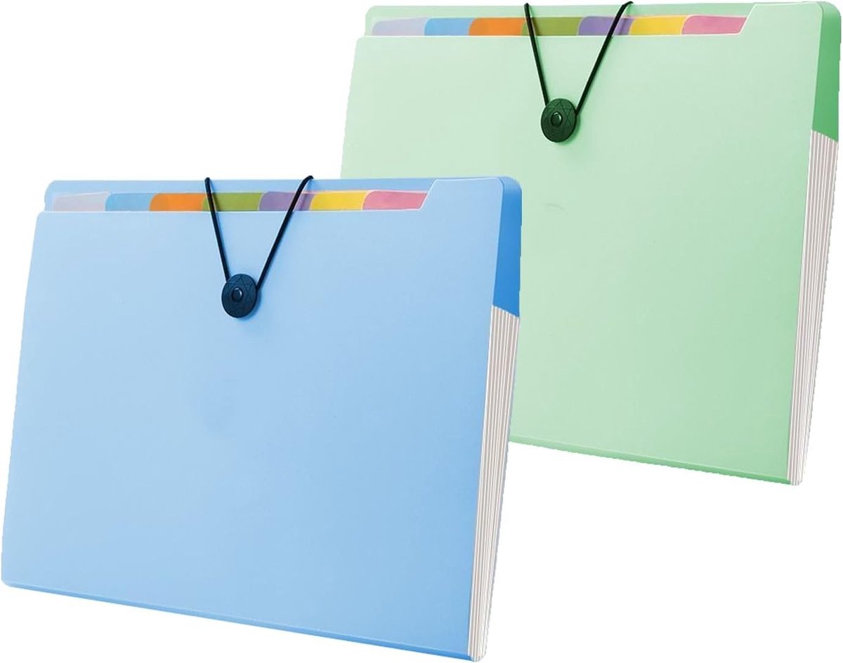 Documentenorganiser met 12 vakken voor A4-papier, ideaal voor kantoor en thuisgebruik