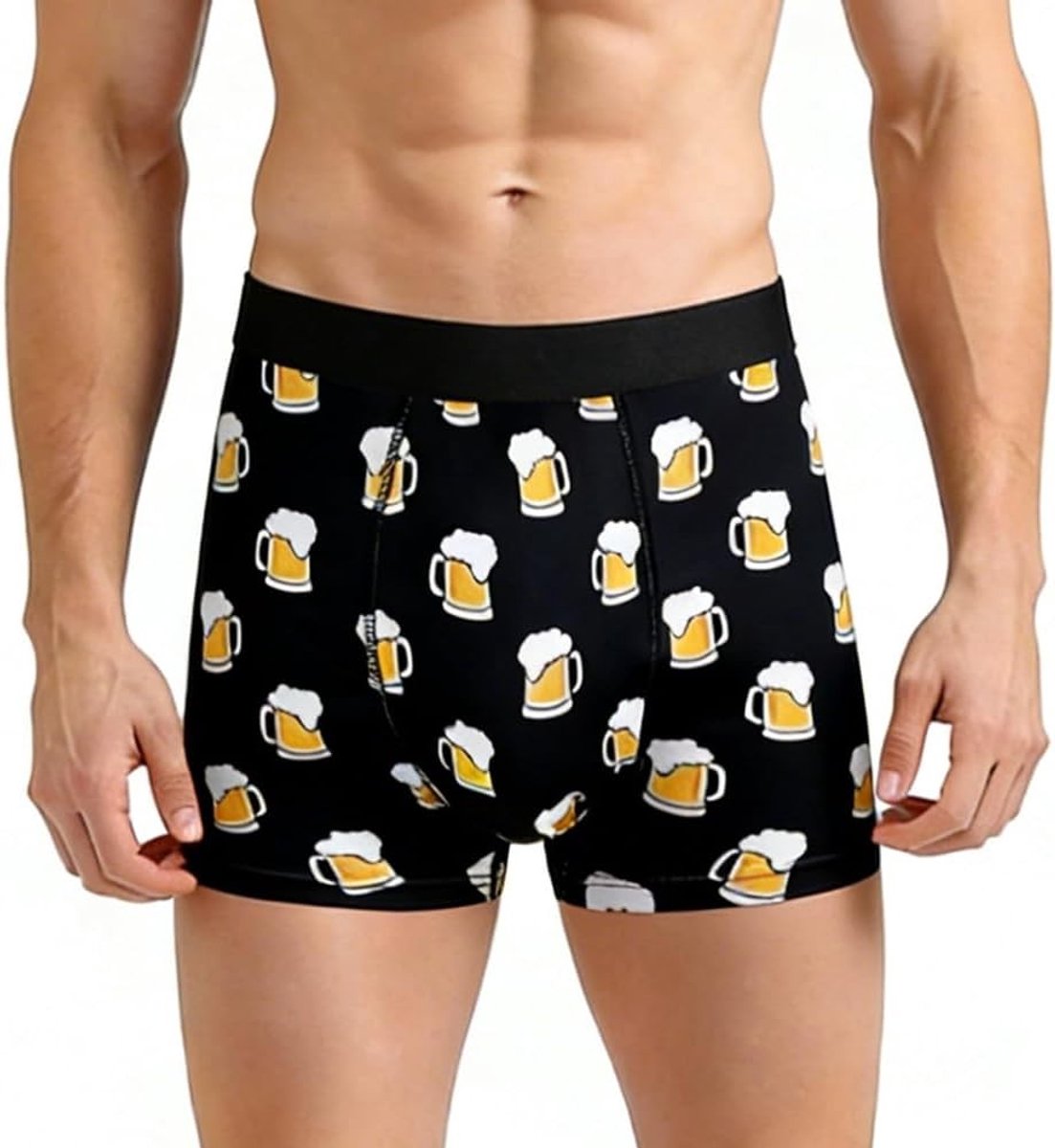 Comfortabele Boxer Shorts voor Mannen met Elastische Tailleband, Rekbare en Vochtregulerende Ondergoed voor Vrijetijd, Sport en Dagelijks Gebruik