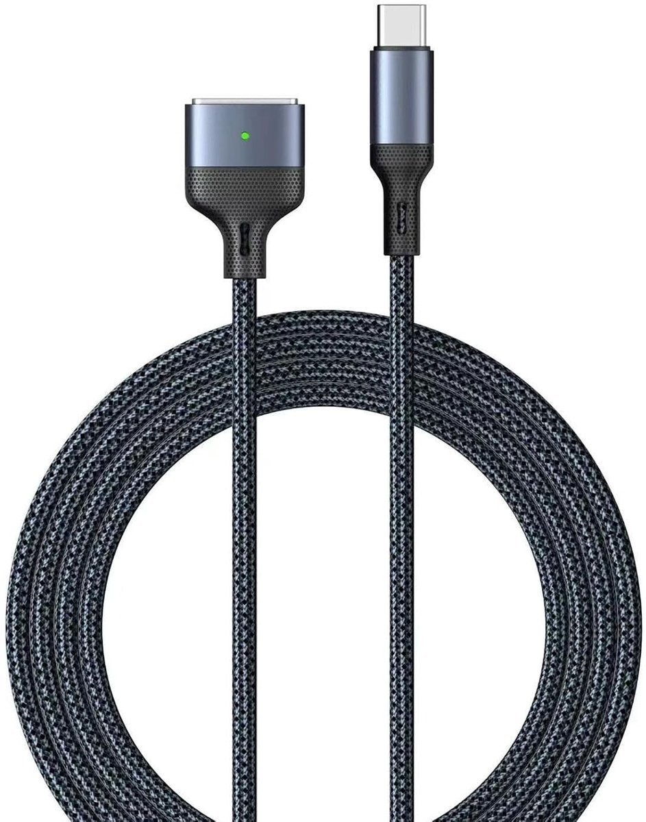 USB C naar Magnetische Oplader Kabel 2 m - 140 W Snelladen, Type C Magnetisch, Compatibel met MacBook Air en Pro M3/M4