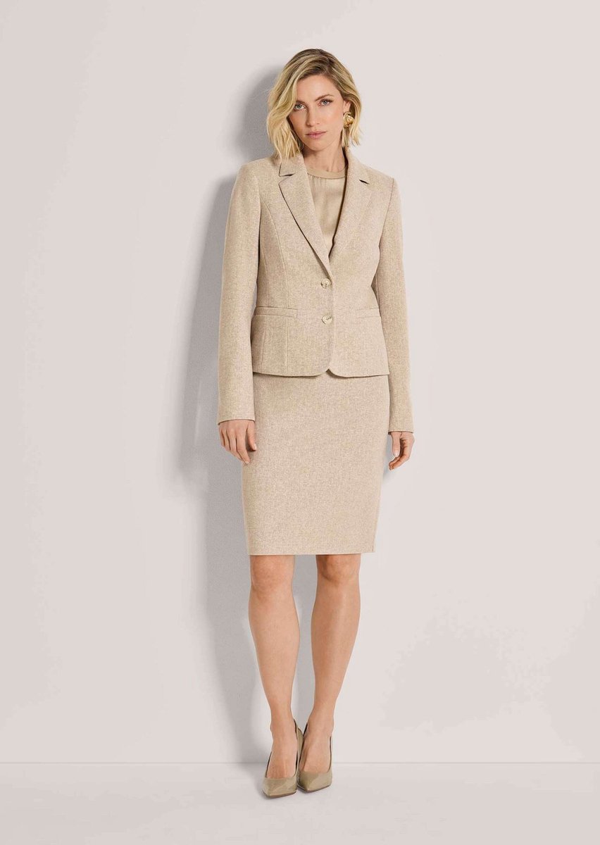 MADELEINE Blazer Korte blazer met visgraatpatroon