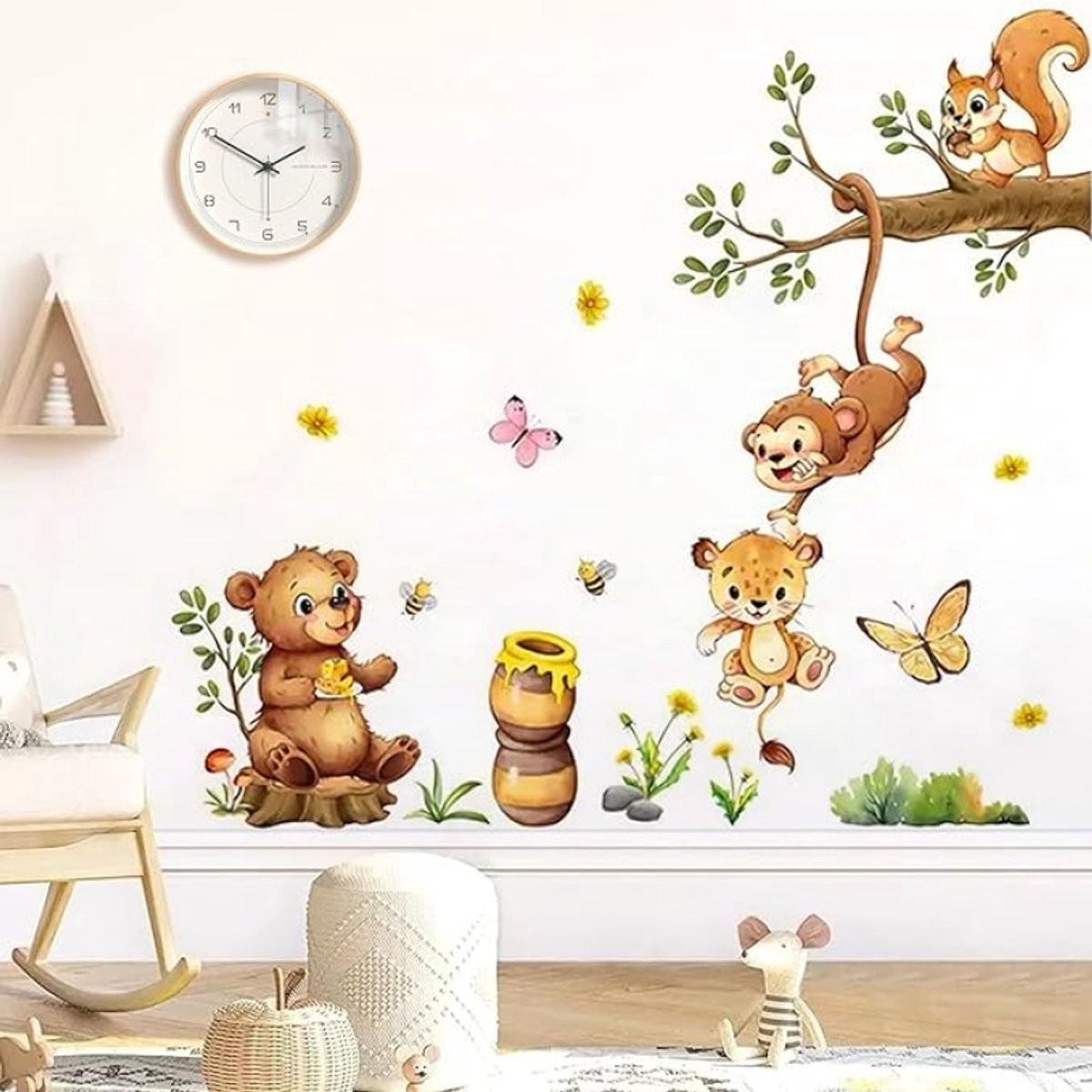 Muursticker kinderkamer - babykamer muursticker - PVC muurdecoratie - diverse formaten
