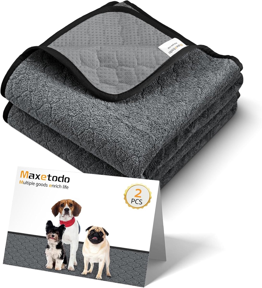 Washable Puppy Pads, Pack of 2, 92 x 122 cm - ShopVlot