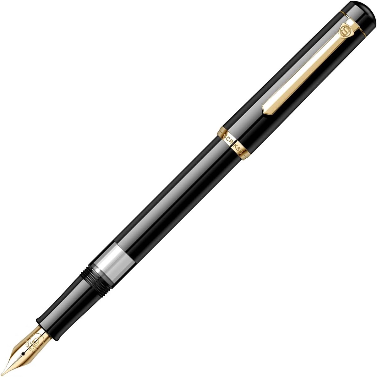 Scrikss 419 fountain pen with self-piston - Black - ShopVlot