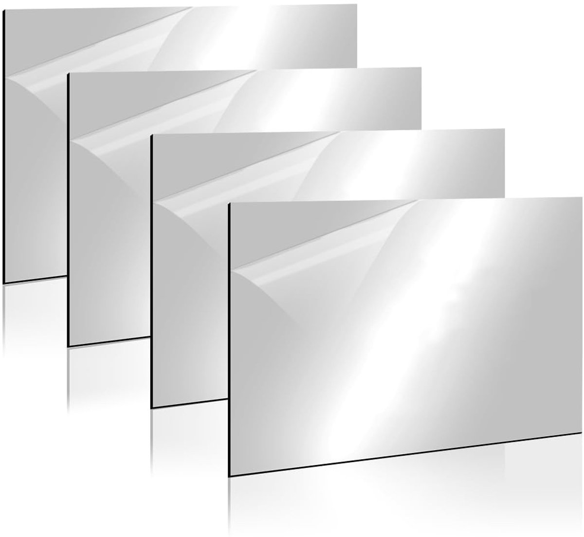 ABS Plastic Plaat 30 x 20 cm - 4 Stuks Lasergraveerplaat, 3 mm Dikte, Perfect voor Graveren, Schilderen en DIY Creaties
