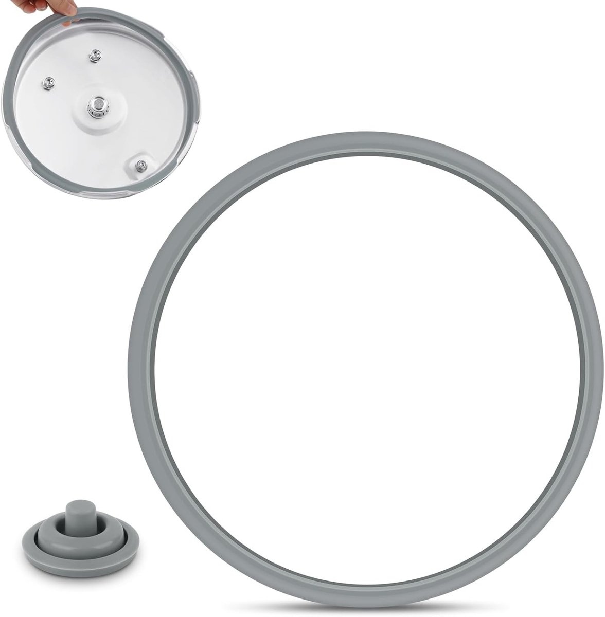 Siliconen Seals voor Drukpannen, Vervangende O-ringen 22 cm voor Koken, Geschikt voor Diverse Maten en Typen Drukpannen