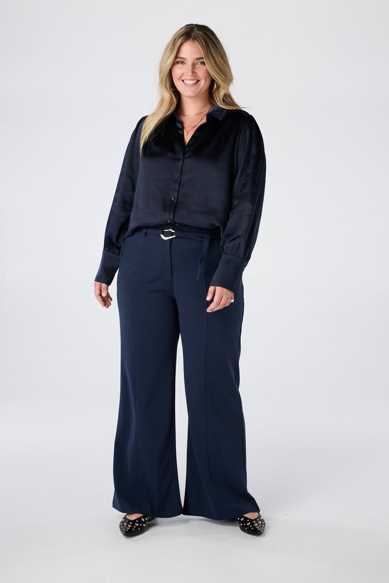 MS Mode Broek Rechte pantalon met ceintuur