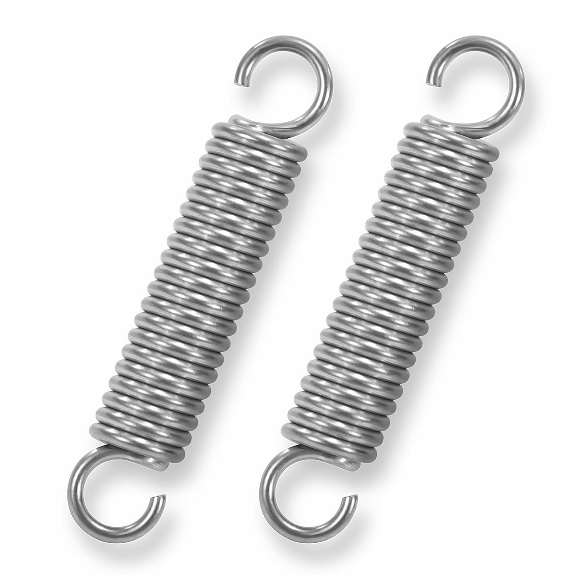 Verzinkte Spiraalveren met Haak, Rvs Tension Spring, 60 mm, 12 mm Diameter, 12 kg Treksterkte, Set van 2 voor Diverse Toepassingen zoals Tuinieren en Meubelconstructie