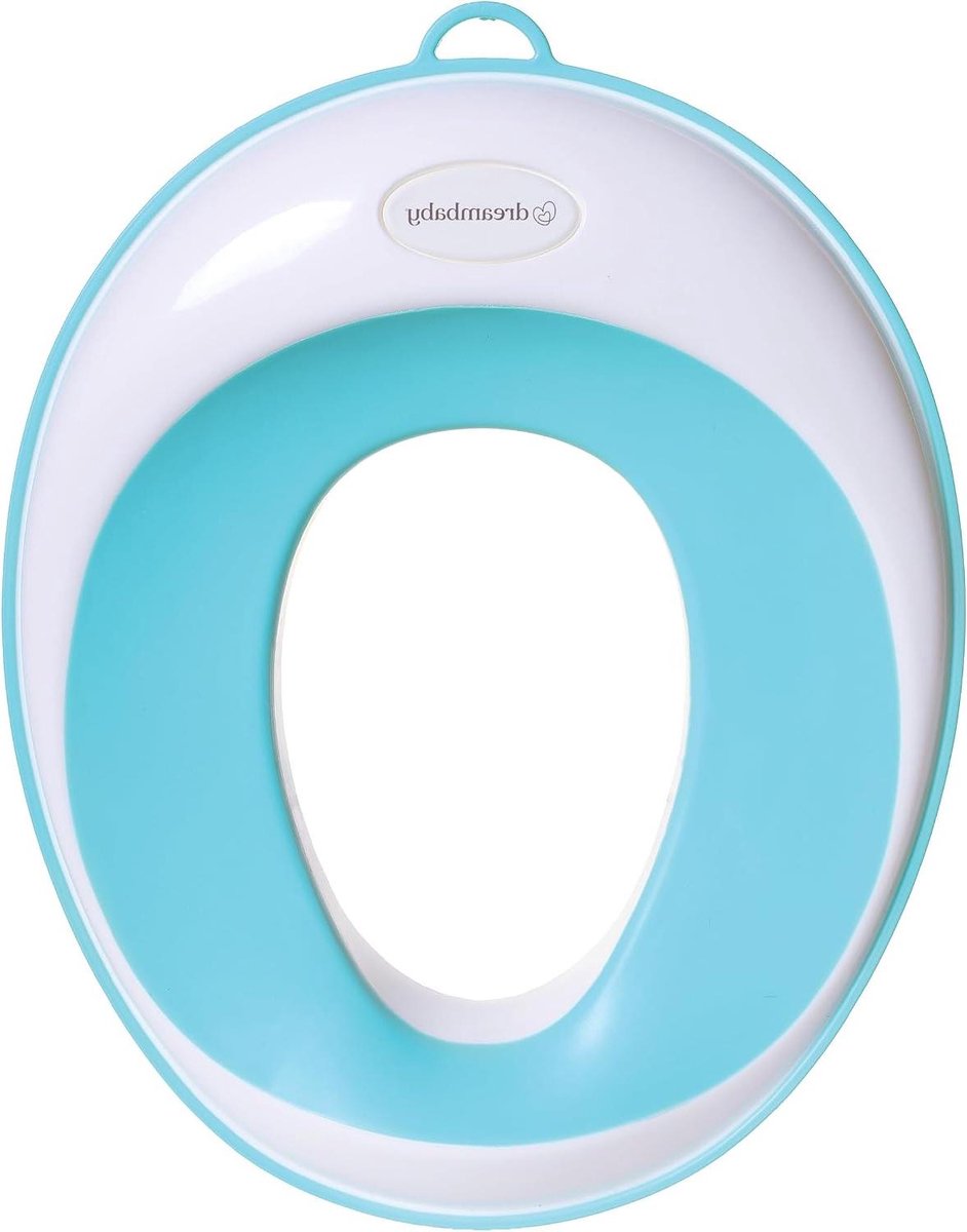 Toilettrainer WC-zit - Potje trainer - Zindelijk maken - Antislip bodem - 37 x 39 x 6 cm - Aqua blauw