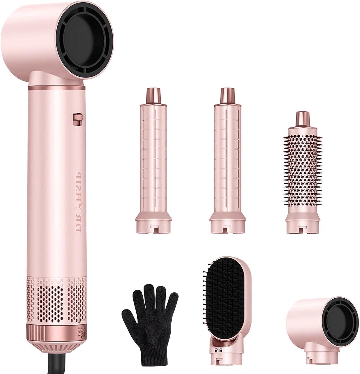 5-in-1 Föhnborstel - Multistyler Heteluchtborstel - Haar Stylen - Automatische Krulers - 800W - Zwart