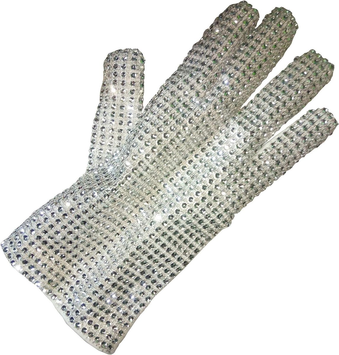 Mannen Sequin Performance Handschoenen in Zilver voor Kostuum en Feestkleding, Perfect voor Optredens en Verkleedpartijen