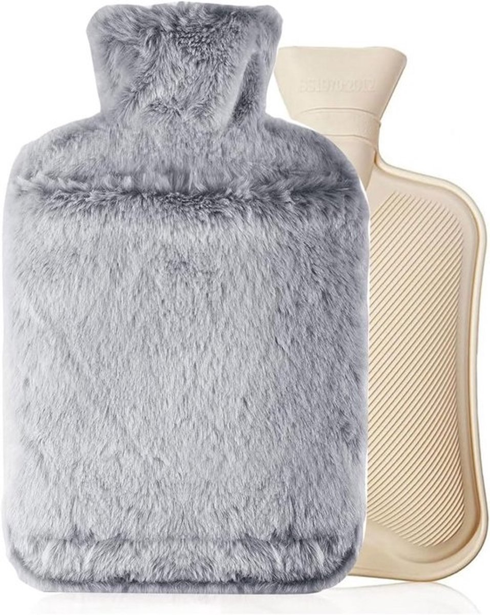 Lekvrije Warmwaterkruik 2L met Zachte, Wasbare Hoes en Kangoeroezak