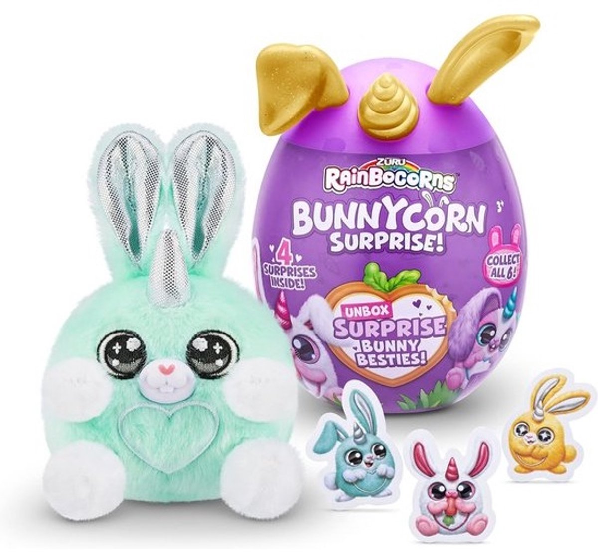 Rainbocorns Bunnycorn Surprise Egg - Verzamelbare Konijntjes met Verrassingen voor Kinderen vanaf 3 Jaar