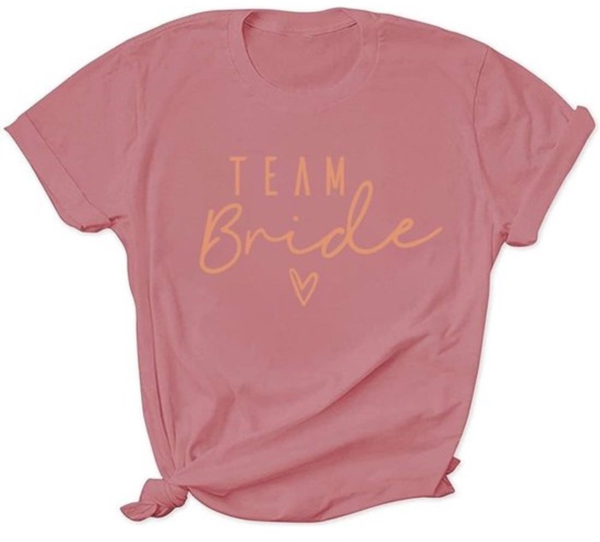 T-shirt houtachtig design met kleuren – losvallend damesmodel voor vrijgezellenfeest of casual dagelijks gebruik