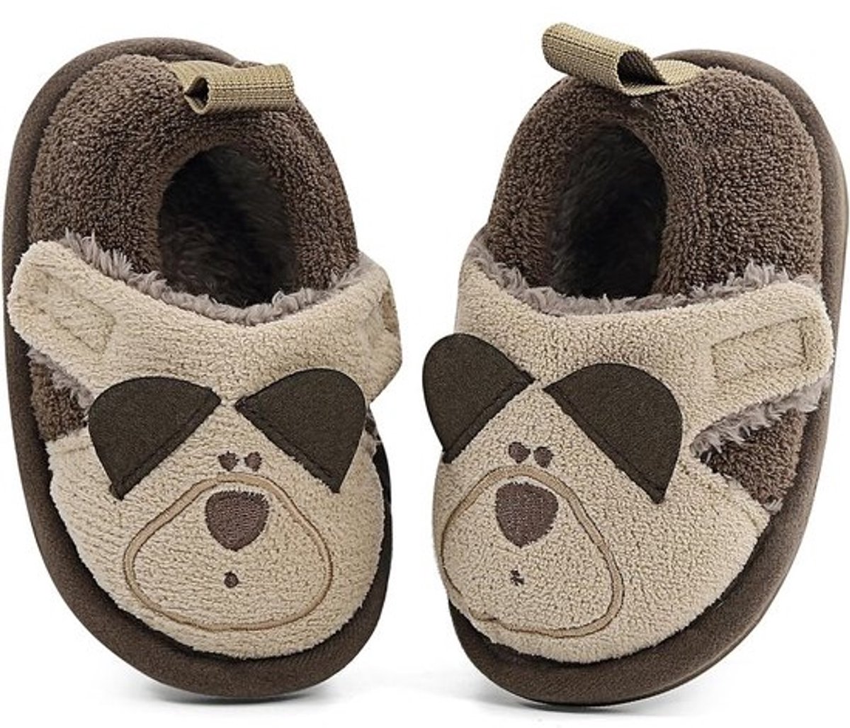 Warme Pluche Binnenschoenen Kinderen Meisjes Jongens - Antislip Winter Sloffen