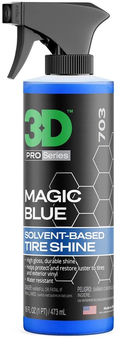 3D Magic Blue Tire Shine 473ml