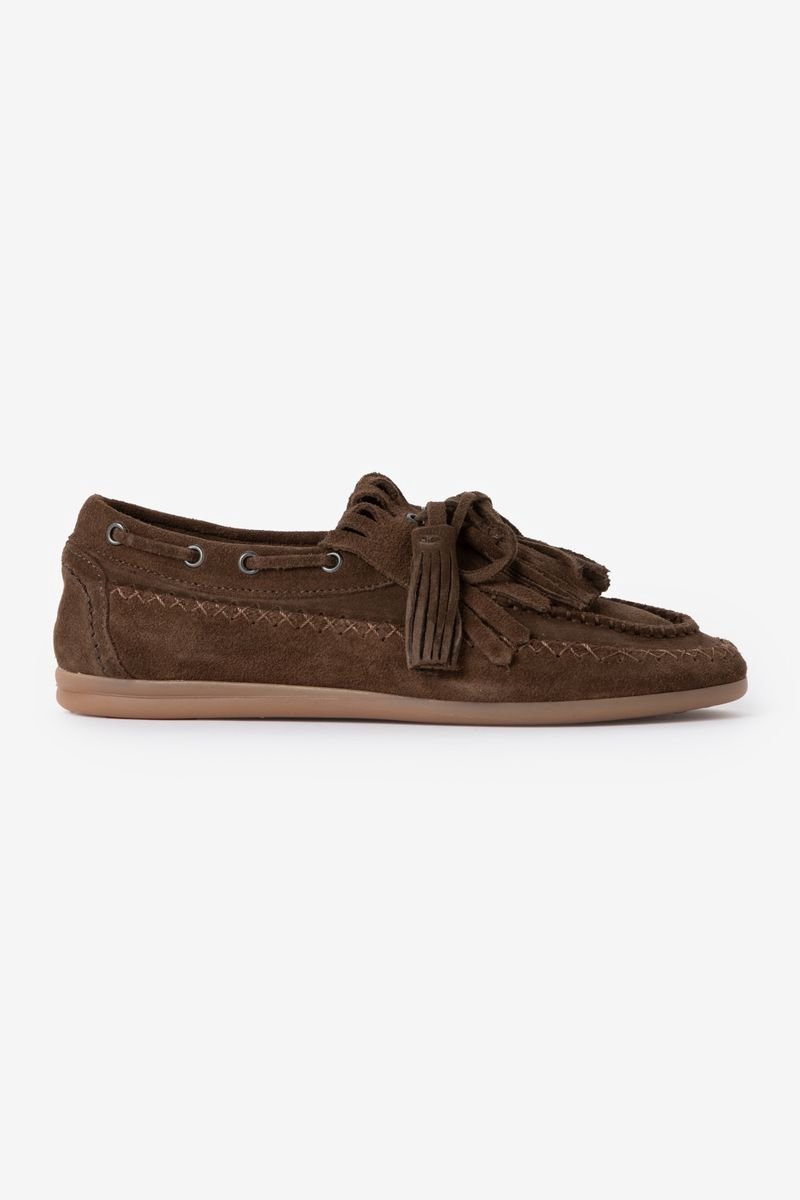 Sissy-Boy - Donkerbruine loafers met tassles - 36