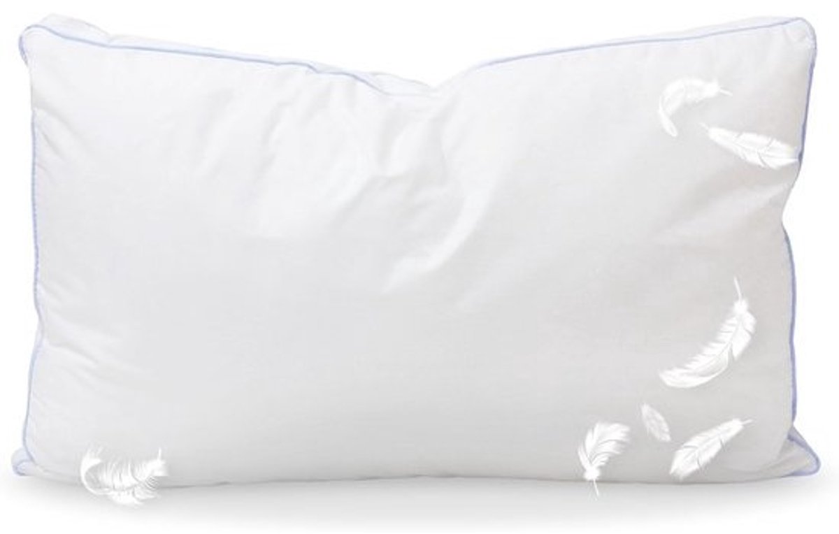 Natuurlijk Donskussen - Veren Kussen - Comfortabel Slapen - Gemaakt in Italië - 80x50 cm - Goud